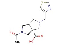 (3aR*,6aR*)-2-acetyl-5-(1,3-thiazol-4-ylmethyl)hexahydropyrrolo[3,4-c]pyrrole-3a(1H)-carboxylic acid