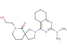 2-[2-(dimethylamino)-5,6,7,8-tetrahydroquinazolin-4-yl]-7-(2-hydroxyethyl)-2,7-diazaspiro[4.5]decan-6-one