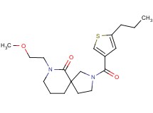 7-(2-methoxyethyl)-2-[(5-propyl-3-thienyl)carbonyl]-2,7-diazaspiro[4.5]decan-6-one