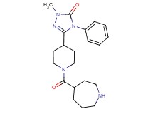 5-[1-(4-azepanylcarbonyl)-4-piperidinyl]-2-methyl-4-phenyl-2,4-dihydro-3H-1,2,4-triazol-3-one dihydrochloride