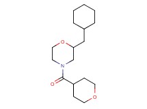 2-(cyclohexylmethyl)-4-(tetrahydro-2H-pyran-4-ylcarbonyl)morpholine