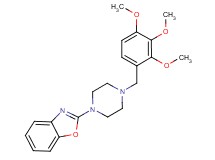 2-[4-(2,3,4-trimethoxybenzyl)-1-piperazinyl]-1,3-benzoxazole bis(trifluoroacetate)
