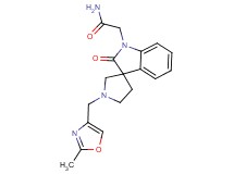 2-[1'-[(2-methyl-1,3-oxazol-4-yl)methyl]-2-oxospiro[indole-3,3'-pyrrolidin]-1(2H)-yl]acetamide