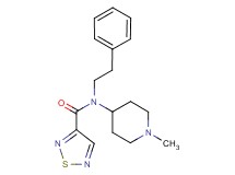 N-(1-methyl-4-piperidinyl)-N-(2-phenylethyl)-1,2,5-thiadiazole-3-carboxamide