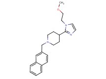 4-[1-(2-methoxyethyl)-1H-imidazol-2-yl]-1-(2-naphthylmethyl)piperidine