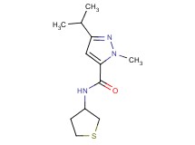 3-isopropyl-1-methyl-N-(tetrahydro-3-thienyl)-1H-pyrazole-5-carboxamide