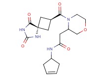 N-3-cyclopenten-1-yl-2-(4-{[(2r,4r)-6,8-dioxo-5,7-diazaspiro[3.4]oct-2-yl]carbonyl}-3-morpholinyl)acetamide