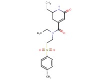 N,6-diethyl-N-{2-[(4-methylphenyl)sulfonyl]ethyl}-2-oxo-1,2-dihydropyridine-4-carboxamide