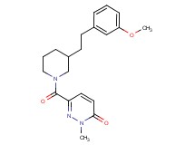 6-({3-[2-(3-methoxyphenyl)ethyl]-1-piperidinyl}carbonyl)-2-methyl-3(2H)-pyridazinone