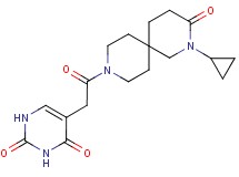 5-[2-(2-cyclopropyl-3-oxo-2,9-diazaspiro[5.5]undec-9-yl)-2-oxoethyl]pyrimidine-2,4(1H,3H)-dione