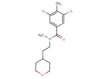 3,5-dichloro-N,4-dimethyl-N-[2-(tetrahydro-2H-pyran-4-yl)ethyl]benzamide