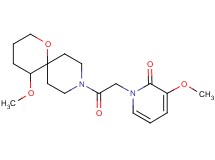 3-methoxy-1-[2-(5-methoxy-1-oxa-9-azaspiro[5.5]undec-9-yl)-2-oxoethyl]pyridin-2(1H)-one