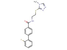 2'-fluoro-N-{2-[(4-methyl-4H-1,2,4-triazol-3-yl)thio]ethyl}biphenyl-4-carboxamide