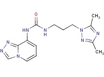 N-[3-(3,5-dimethyl-1H-1,2,4-triazol-1-yl)propyl]-N'-[1,2,4]triazolo[4,3-a]pyridin-8-ylurea