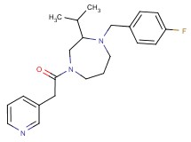 1-(4-fluorobenzyl)-2-isopropyl-4-(pyridin-3-ylacetyl)-1,4-diazepane