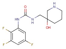 N-[(3-hydroxypiperidin-3-yl)methyl]-N'-(2,3,5-trifluorophenyl)urea