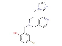 4-fluoro-2-{[[3-(1H-imidazol-1-yl)propyl](pyridin-4-ylmethyl)amino]methyl}phenol
