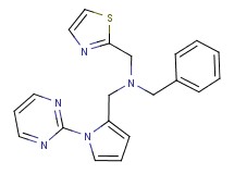 1-phenyl-N-[(1-pyrimidin-2-yl-1H-pyrrol-2-yl)methyl]-N-(1,3-thiazol-2-ylmethyl)methanamine