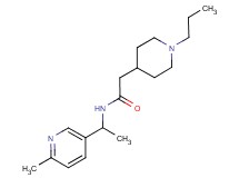 N-[1-(6-methyl-3-pyridinyl)ethyl]-2-(1-propyl-4-piperidinyl)acetamide