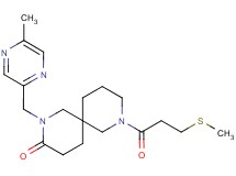 2-[(5-methylpyrazin-2-yl)methyl]-8-[3-(methylthio)propanoyl]-2,8-diazaspiro[5.5]undecan-3-one