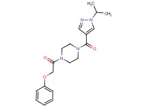 1-[(1-isopropyl-1H-pyrazol-4-yl)carbonyl]-4-(phenoxyacetyl)piperazine