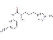 N'-(3-cyanophenyl)-N-methyl-N-[3-(1-methyl-1H-pyrazol-4-yl)propyl]urea