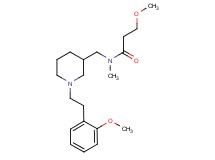 3-methoxy-N-({1-[2-(2-methoxyphenyl)ethyl]-3-piperidinyl}methyl)-N-methylpropanamide