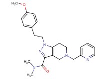 1-[2-(4-methoxyphenyl)ethyl]-N,N-dimethyl-5-(2-pyridinylmethyl)-4,5,6,7-tetrahydro-1H-pyrazolo[4,3-c]pyridine-3-carboxamide