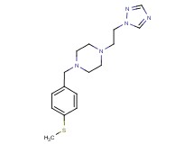 1-[4-(methylthio)benzyl]-4-[2-(1H-1,2,4-triazol-1-yl)ethyl]piperazine