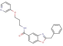 2-benzyl-N-[3-(3-pyridinyloxy)propyl]-1,3-benzoxazole-5-carboxamide