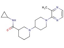 N-cyclopropyl-1'-(3-methylpyrazin-2-yl)-1,4'-bipiperidine-3-carboxamide