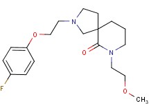 2-[2-(4-fluorophenoxy)ethyl]-7-(2-methoxyethyl)-2,7-diazaspiro[4.5]decan-6-one