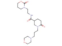 1-[3-(4-morpholinyl)propyl]-6-oxo-N-[2-(2-oxo-1,3-oxazinan-3-yl)ethyl]-3-piperidinecarboxamide