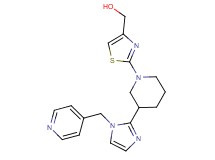 (2-{3-[1-(4-pyridinylmethyl)-1H-imidazol-2-yl]-1-piperidinyl}-1,3-thiazol-4-yl)methanol
