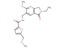 N-[(6-ethyl-2-methoxy-5-oxo-6,7-dihydro-5H-pyrrolo[3,4-b]pyridin-3-yl)methyl]-5-(methoxymethyl)-2-furamide