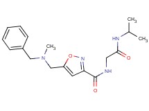 5-{[benzyl(methyl)amino]methyl}-N-[2-(isopropylamino)-2-oxoethyl]isoxazole-3-carboxamide