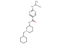 N-[1-(cyclohexylmethyl)-3-piperidinyl]-2-(isopropylamino)-5-pyrimidinecarboxamide