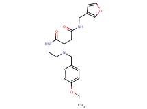 2-[1-(4-ethoxybenzyl)-3-oxo-2-piperazinyl]-N-(3-furylmethyl)acetamide