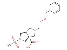 (3aR*,6aR*)-2-[2-(benzyloxy)ethyl]-5-(methylsulfonyl)hexahydropyrrolo[3,4-c]pyrrole-3a(1H)-carboxylic acid