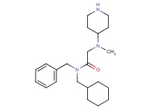 N~1~-benzyl-N~1~-(cyclohexylmethyl)-N~2~-methyl-N~2~-piperidin-4-ylglycinamide