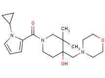 1-[(1-cyclopropyl-1H-pyrrol-2-yl)carbonyl]-3,3-dimethyl-4-(morpholin-4-ylmethyl)piperidin-4-ol
