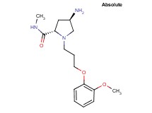 (4R)-4-amino-1-[3-(2-methoxyphenoxy)propyl]-N-methyl-L-prolinamide