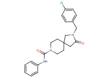2-(4-chlorobenzyl)-3-oxo-N-phenyl-2,8-diazaspiro[4.5]decane-8-carboxamide