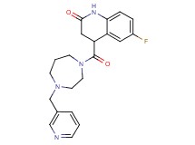 6-fluoro-4-{[4-(3-pyridinylmethyl)-1,4-diazepan-1-yl]carbonyl}-3,4-dihydro-2(1H)-quinolinone