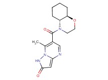 7-methyl-6-[(4aR*,8aR*)-octahydro-4H-1,4-benzoxazin-4-ylcarbonyl]pyrazolo[1,5-a]pyrimidin-2(1H)-one
