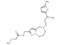 2-methoxy-N-({5-[3-(5-methyl-2-furyl)butyl]-5,6,7,8-tetrahydro-4H-pyrazolo[1,5-a][1,4]diazepin-2-yl}methyl)acetamide