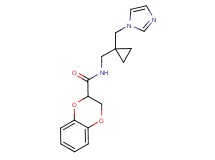 N-{[1-(1H-imidazol-1-ylmethyl)cyclopropyl]methyl}-2,3-dihydro-1,4-benzodioxine-2-carboxamide