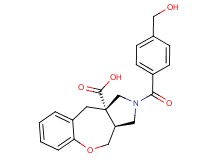 (3aS*,10aS*)-2-[4-(hydroxymethyl)benzoyl]-2,3,3a,4-tetrahydro-1H-[1]benzoxepino[3,4-c]pyrrole-10a(10H)-carboxylic acid