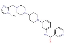 N-[3-(4-{4-[(1-methyl-1H-imidazol-2-yl)methyl]-1-piperazinyl}-1-piperidinyl)phenyl]nicotinamide