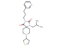 1-isobutyl-3-[3-(3-pyridinyl)propyl]-8-(tetrahydro-3-thienyl)-1,3,8-triazaspiro[4.5]decane-2,4-dione